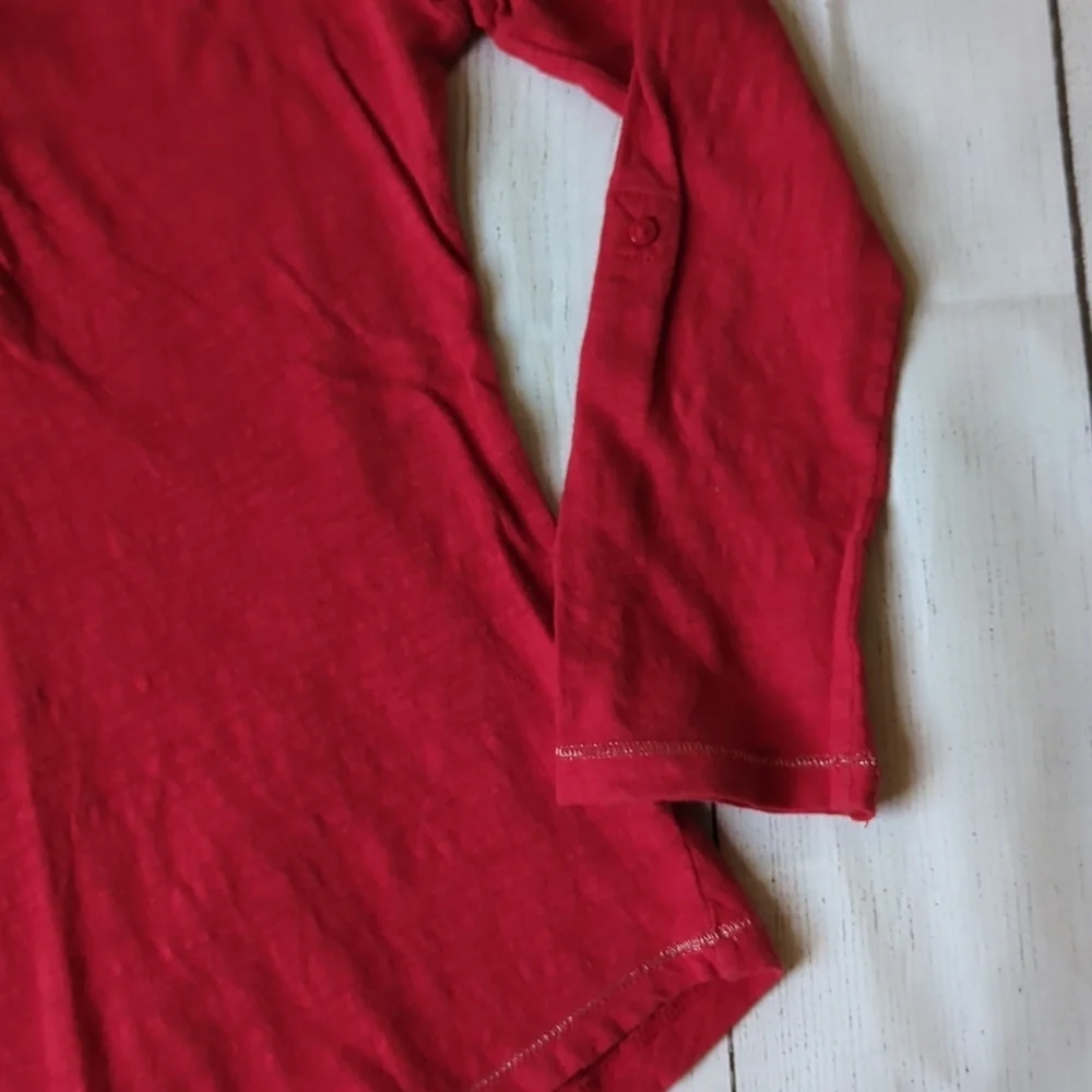 Justice Red Long Sleeve T-Shirt - Size 8